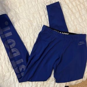 Blue Nike Leggings